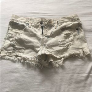 Ripped Abercrombie and Fitch shorts